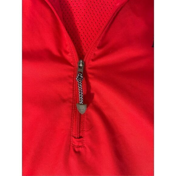 Nike Golf Clima Fit Short Sleeve Windbreaker Size XL Red 1/2 Zip Up - Picture 5 of 8